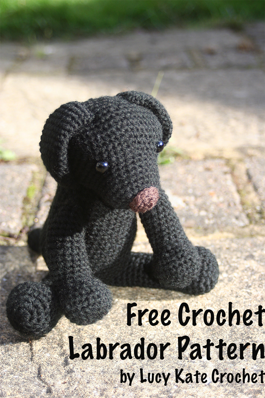 Free Crochet Puppy Pattern. How To Crochet Your Own Labrador Toy. Original Pattern, by Lucy Kate Crochet