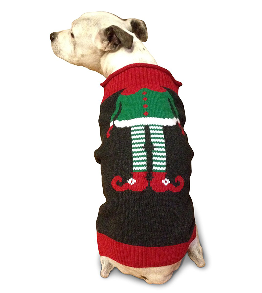 yellow lab christmas sweater