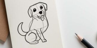 How to draw a Labrador