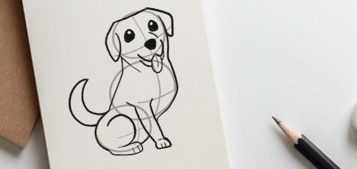 How to draw a Labrador